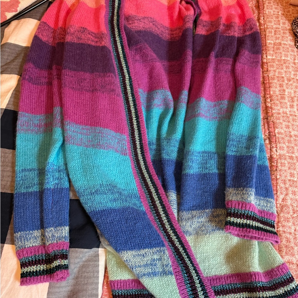 Lilly Pulitzer Pink and Purple Gradient Cardigan